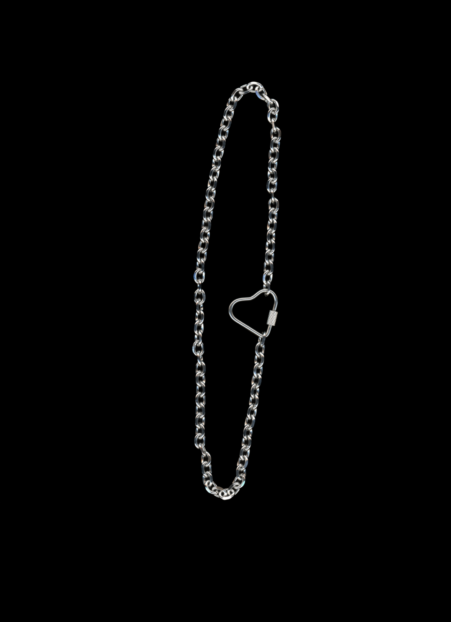 The Harper - Heart Carabiner Chain Necklace