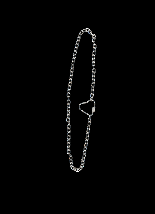 The Harper - Heart Carabiner Chain Necklace