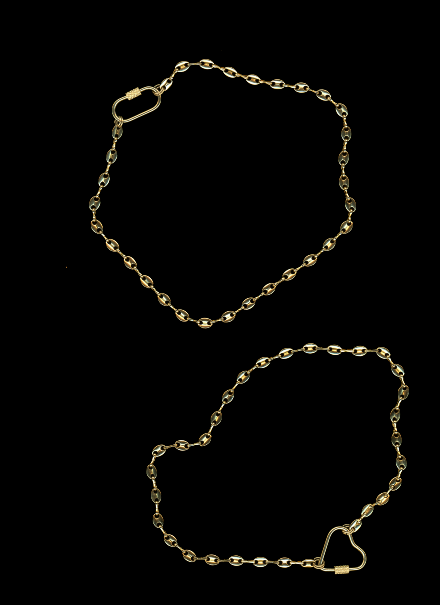 The Rory - Gold Plated Carabiner Chain