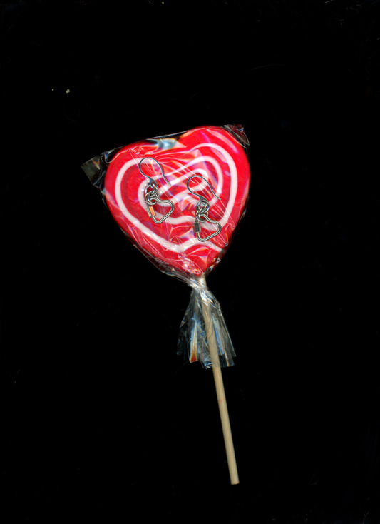 mini arden carabiner earrings