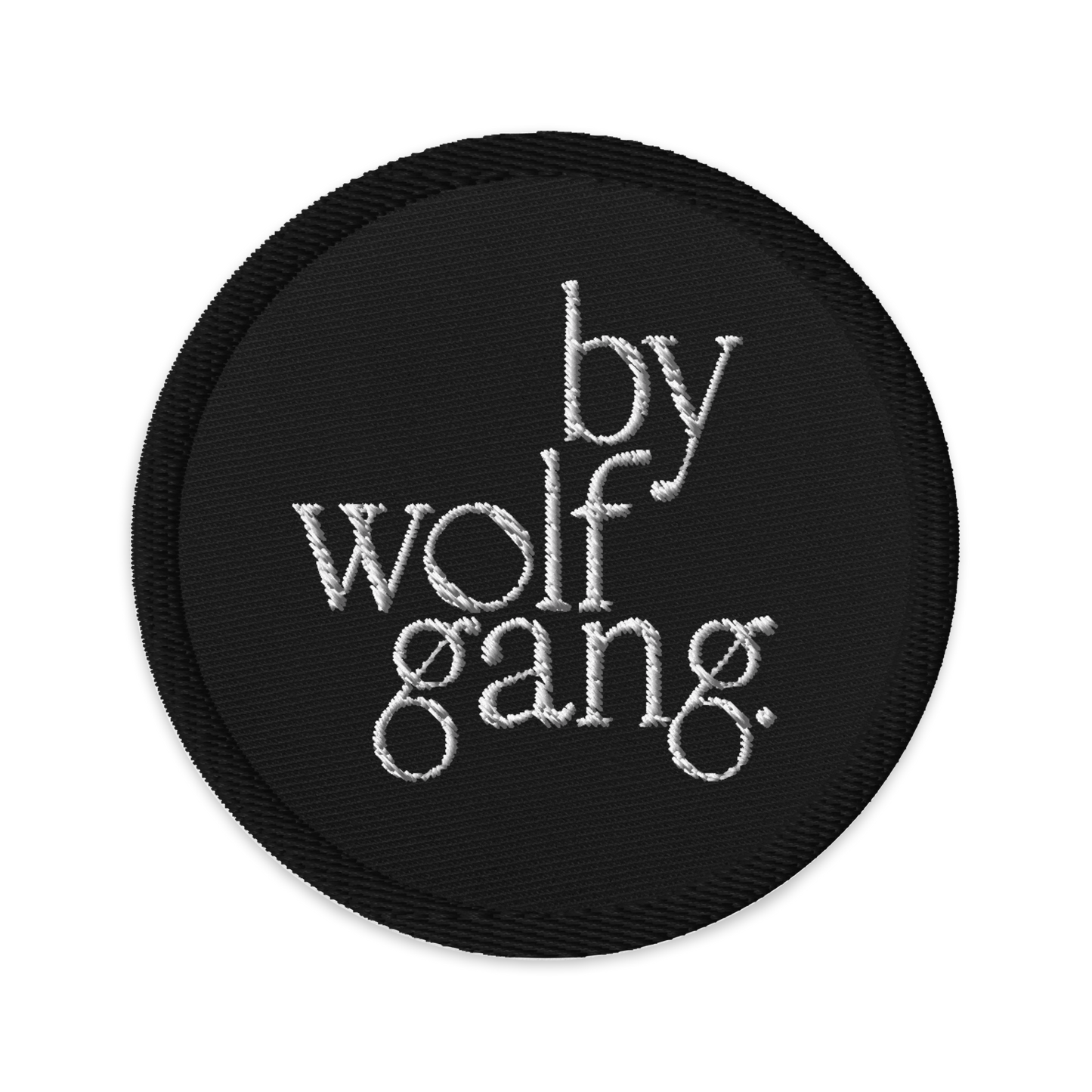 bywolfgang embroidered logo patch