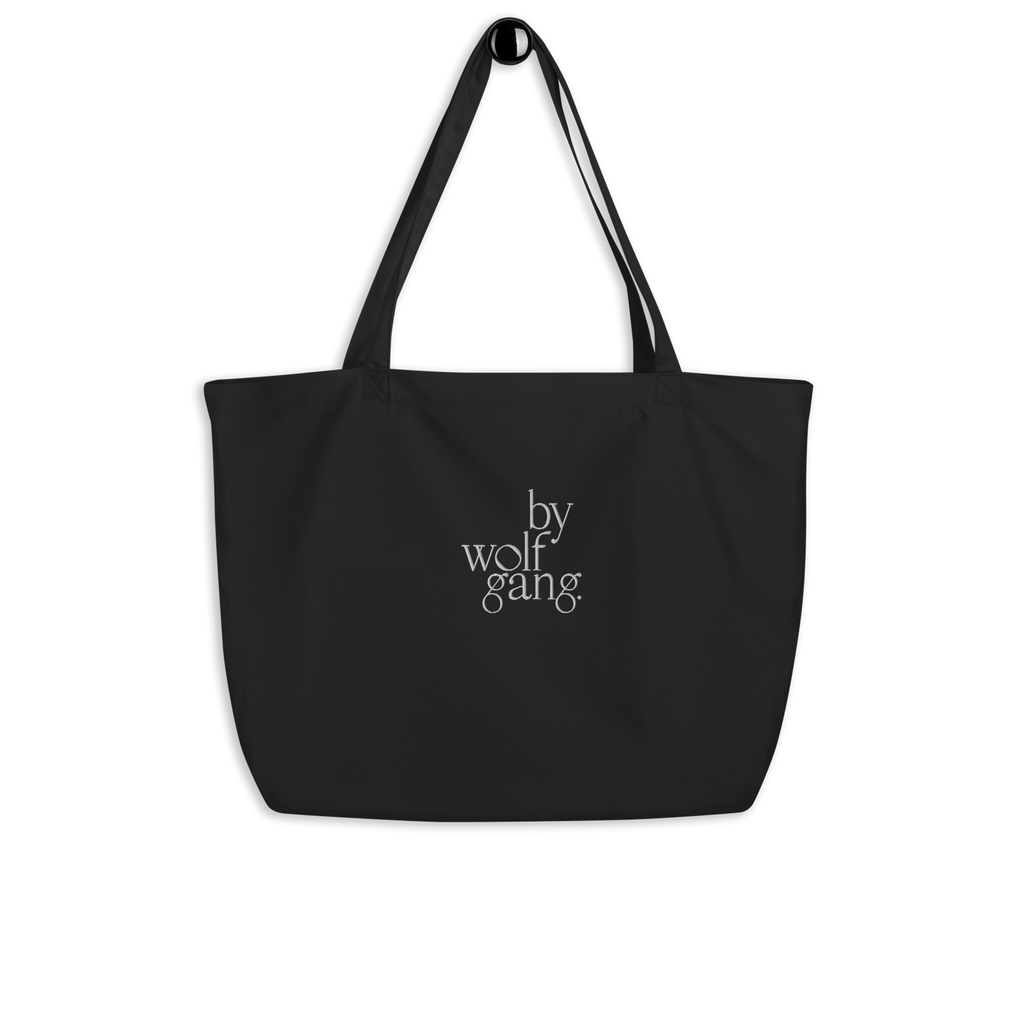 bywolfgang embroidered logo large organic tote bag