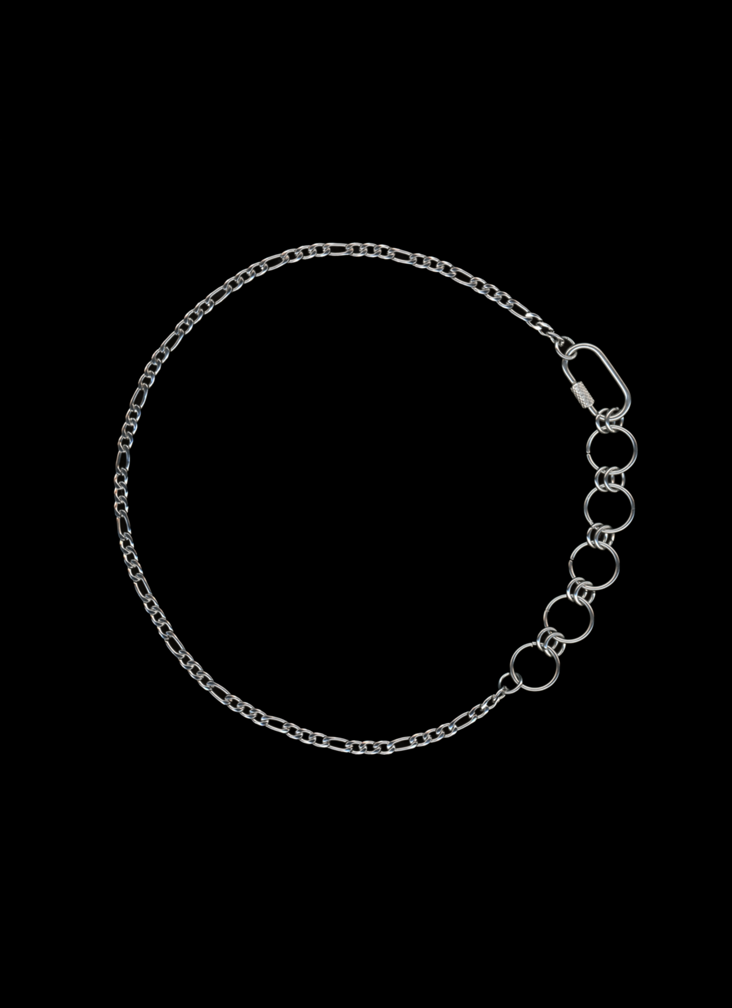 The Harlow - Chainmail Detail Carabiner Chain