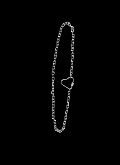 The Harper - Heart Carabiner Chain Necklace