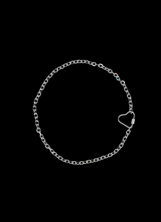 The Harper - Heart Carabiner Chain Necklace