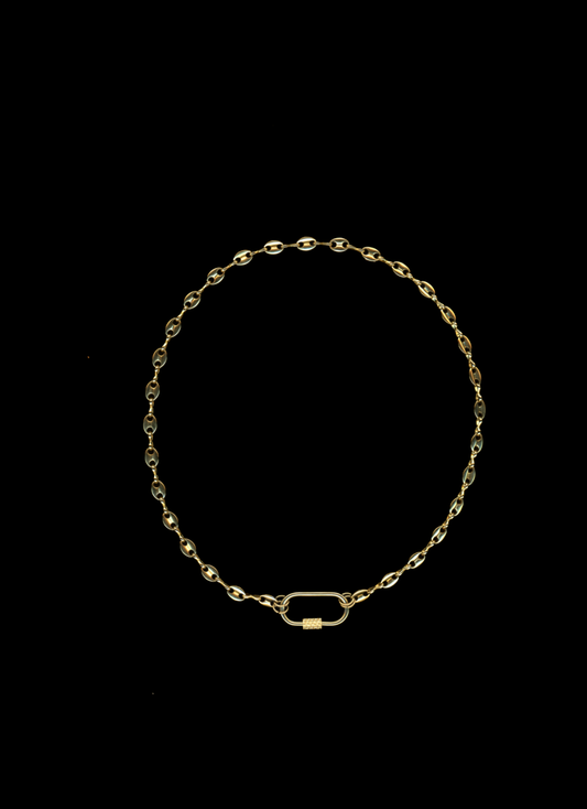 The Lennox - Gold Plated Carabiner Chain