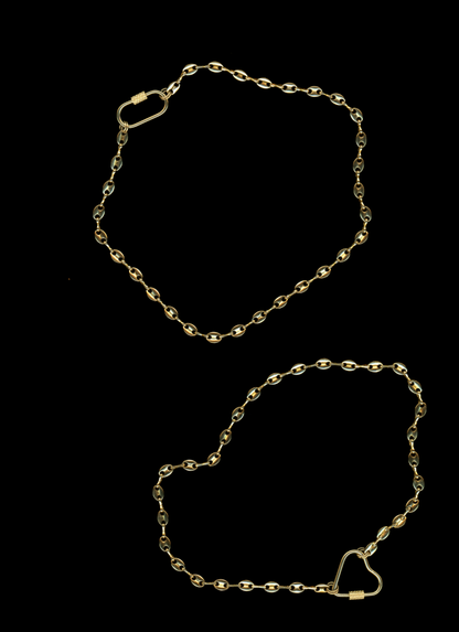The Rory - Gold Plated Carabiner Chain