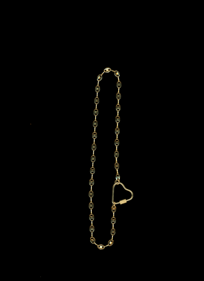 The Rory - Gold Plated Carabiner Chain