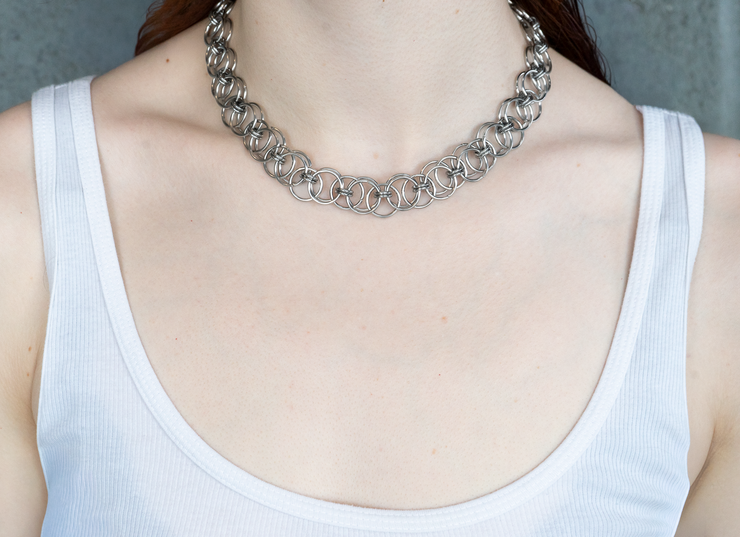 The Circe - Chainmail Statement Necklace
