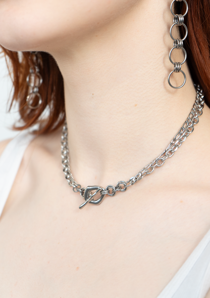 The Sable - Sculptural Toggle Choker