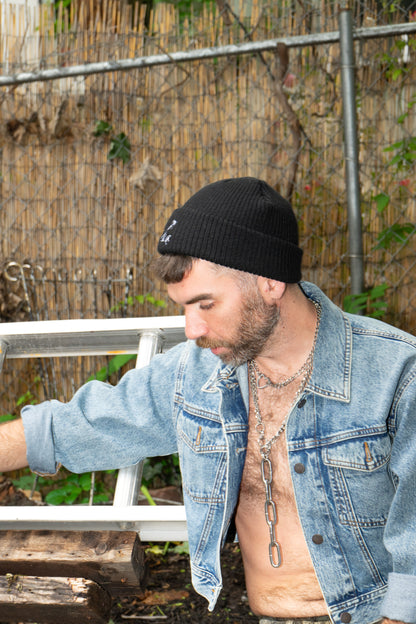 bywolfgang embroidered logo fisherman beanie