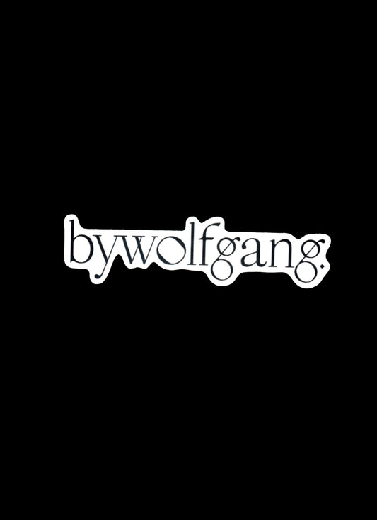 'bywolfgang' logo sticker