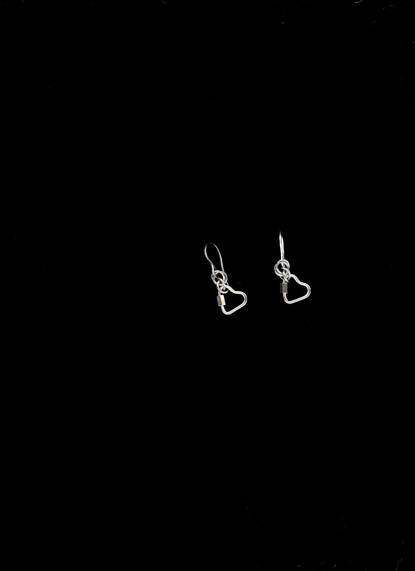 mini arden carabiner earrings